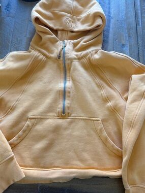 Lululemon Peach Half-Zip Scuba